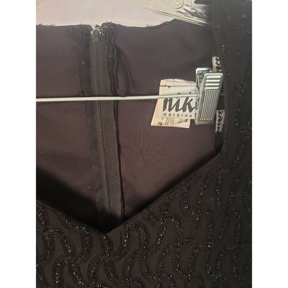 LADIES DRESS NIKI ORIGINAL BLACK 10 BEADED SPARKLE - Picture 2 of 3